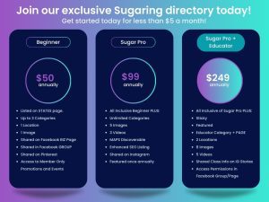 Sugaring Source Pricing Plan